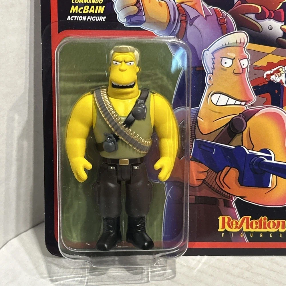 Super7 ReAction The Simpsons McBain COMMANDO MCBAIN‎ 3.75